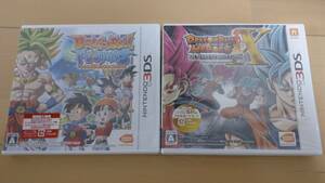 【未開封】3DS ドラゴンボール ソフト2本セット　フュージョンズ／ヒーローズ アルティメットミッションX