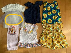 Tシャツ　ワンピース　チュニック　腹巻き　女の子　90〜100サイズ