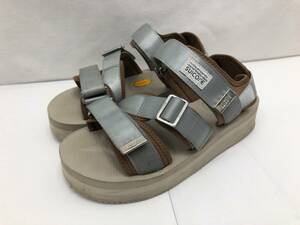 SUICOKE x BEAMS サンダル ストラップ 24cm シルバー系 グレー系 スイコック ビームス 24030503