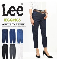 Lee デニム テーパード パンツ レディース S ブラック ストレッチ レギンスパンツ LL1377 リー 24030403_画像6