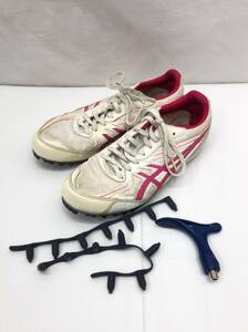 Asics Land Spike усилие SK Ladies 23,5 см белый x розовый TTP521 Spike Pin No Asics 24031203