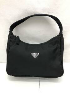 PRADA プラダ テスートナイロン ハンドバッグ MV515 ブラック ワンハンドル ミニバッグ SS-301166