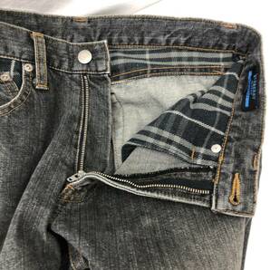 BURBERRY BLUE LABEL デニムパンツ メンズ W30 グレー ブラックジーンズ バーバリー ブルーレーベル 24032701の画像7