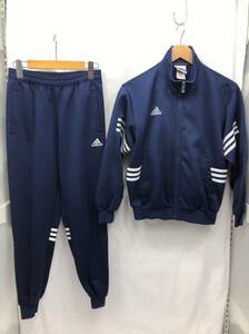 adidas 90s キッズ ジャージ 上下セット 男の子 150 ネイビー ブルー セットアップ 子供服 アディダス 24032802