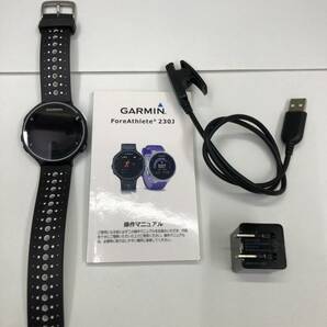 充電エラー ジャンク GARMIN ForeAthlete 230J GPSランニングウォッチ ブラック スマート機能搭載 ガーミン スマートウォッチ 24032901の画像1