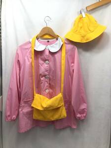 コスプレ 衣装 幼稚園児 ピンク 女の子 L スモック 帽子 ショルダーバッグ ジェーシー インターナショナル 24030504