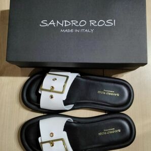 新品未使用！UNITED ARROWS SANDRO ROSI レザーサンダル　ホワイト　36