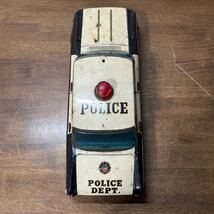 アメリカン ポリス CROWN PATROL CAR 1963年? 米澤玩具トヨペット クラウン ブリキ自動車 コレクション パトカー ブリキ 当時物 (7-2_画像6