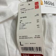 ユニクロ UNIQLO 5点セット M/L タンクトップワンピース/半袖ポロシャツ/レースTシャツ/クルーネックT ブラック/ブルー/ホワイト(8-4)16_画像7