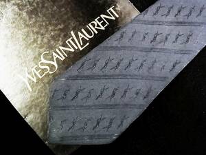 ◆ E8954N ◆ Продажа утилизации акций ◆ [Total YSL -логотип] Saint Laurent Tie ★