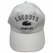 LACOSTE FAIRPLAY キャップ CAP L3502