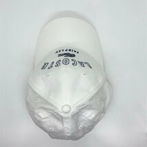 USED LACOSTE ラコステ FAIRPLAY キャップ CAP L3502 23S00 White ホワイト ワニ コットン 帽子 刺繍 ロゴ ローキャップ ユニセックス_画像4