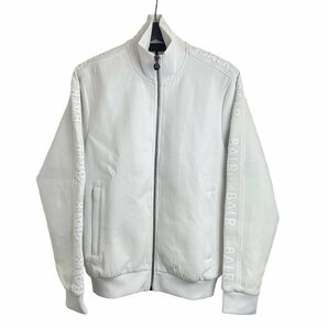 USED BALR. ボーラー トラックジャケット ホワイト メンズ Sサイズ 袖サイドロゴ スポーツ ジップアップ TRACK JACKET スタンドカラーの画像1