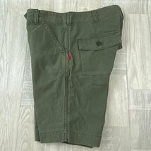 USED WTAPS BUDS SHORTS COTTON SATIN ショートコットン パンツ SIZE 1 カジュアル メンズ サイズ1 カーキ系 日本製 メンズ 短パン_画像3