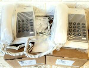 ( unused /2 pcs. set ) NEC (DT210) analogue telephone machine [DTL-1-1D(WH)TEL]2 pcs. set 