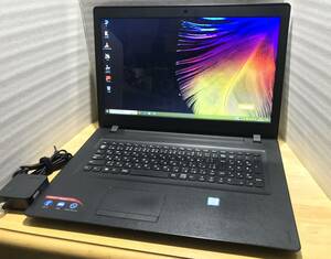 ★☆17インチ液晶　SSD搭載　Lenovo ideapad 110-17IKB 　第7世代インテル Core i3-7100U/8GB/SSD120GB/DVD/Win10/Office☆★