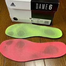 【中古】adidas DAME 6 Black Leather/ 26.5cm(27.0cm相当) /アディダス デイム6_画像8