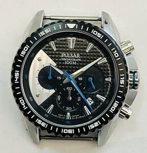 動作未確認　PULSAR SEIKO　パルサー　VD53-X076　クロノグラフ　メンズ 腕時計 セイコー　フェイスのみ