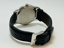 動作未確認　SEIKO セイコー メンズ　腕時計　革ベルト　クオーツ　黒　ブラック　7N01-0DE0_画像7
