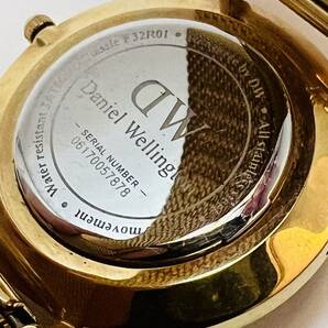 動作未確認 Daniel Wellington ダニエルウェリントン 腕時計  F32R01 ゴールドレディース クォーツ 腕時計の画像4
