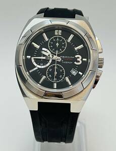 動作未確認　VICEROY(バーセロイ) 腕時計 VC-47579-55 メンズ ラバーベルト/FCバルセロナ3冠記念モデル 黒