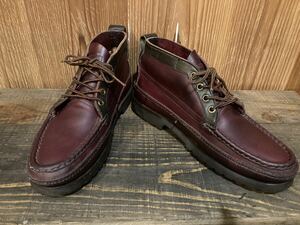 ラッセルモカシン russellmocasin カントリーチャッカ　country chukka ダブルモカシン　バーガンディ　25cm