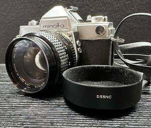 minolta SR-7 シルバー / MINOLTA LENS MC ROKKOR-PG 1:1.4 f=50mm / D55NC ミノルタ フィルムカメラ #2250