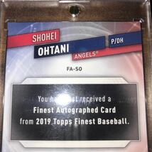 【再】2019 Topps「大谷翔平」直筆サイン（AUTO)カード/Finest Shohei Ohtani エンゼルス時代直書き+マグネットホルダー_画像9