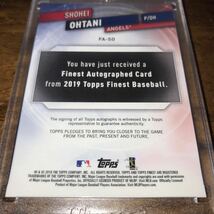 【再】2019 Topps「大谷翔平」直筆サイン（AUTO)カード/Finest Shohei Ohtani エンゼルス時代直書き+マグネットホルダー_画像8