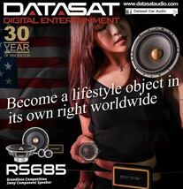 【保証付】【超高音質】DATASAT RS685 ハンドメイドハイエンド2wayスピーカーセット 2wayコンポーネント(17cm ウーファー ツイーター)_画像9