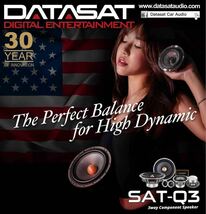 【保証付】【大好評！超高音質】DATASAT SAT-Q3 ハンドメイドハイエンド3wayスピーカーセット (17cm ウーファー ツイーター スコーカー)_画像9
