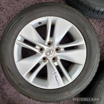 LEXUS レクサス HS250h 純正 7J-17 PCD114.3 5穴 +39 ハブ60タイヤ付き4本225/55r17ハリアー ヴェルファイア　HS クラウン マークＸ等_画像3