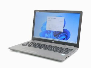 【1円スタート】hp 250 G7 5KX41AV Core i5 8265U 16GB 256GB(M.2 NVMe SSD)+500GB(HDD) DVDマルチ 15.6インチ FHD (1920×1080) Win11Pro