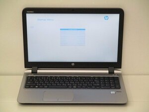 【1円スタート】hp ProBook 450 G3 V6E11AV Core i5 6200U 2.3Ghz 4GB 15.6インチ OSなし BIOSのみ