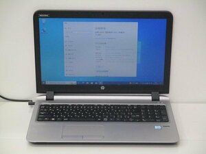 【1円スタート】hp ProBook 450 G3 N8K04AV Core i5 6200U 2.3Ghz 4GB 500GB(HDD) DVDマルチ 15.6インチ HD (1366×768) Win10 Pro 64bit