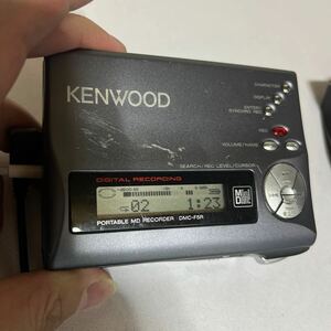 KENWOOD/ケンウッド DMC-F5R ポータブルMDプレーヤー レコーダー 再生OK 録音未開封　ネジ4本欠品　ジャンク扱い