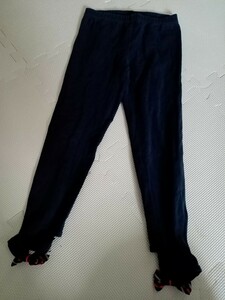 POLO RALPH LAUREN☆裾に格好良いリボン付き*スパッツ*濃紺☆サイズ130