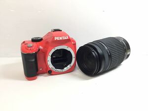 【K-2024】PENTAX デジタル一眼レフカメラ★ボディ レンズ 55-300㎜☆シャッターOK SDカード付き AFOK♪ペンタックス K-x 売り切り 1円〜