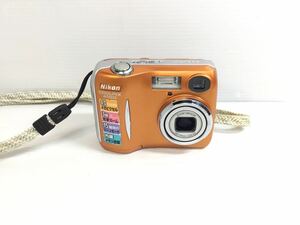 [K-2024]Nikon COOLPIX 4100★ニコン コンパクトデジタルカメラ☆通電.シャッターOK(画質難あり)♪クールピクス オレンジ 1円スタート!!