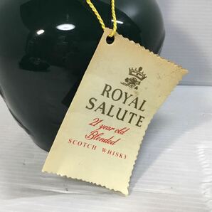 [K-2024]空ボトル ROYAL SALUTE 21年★グリーン 陶器ボトル ロイヤルサルート☆スコッチウイスキー 古酒 未開栓♪売り切り 1円スタート!!の画像7