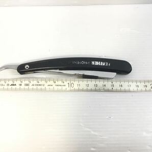 [K-2024]FEATHER プロフェッショナル 西洋剃刀☆折畳み剃刀 カミソリ 理容用品★フェザー 他.理容道具多数出品中♪売り切り 1円スタート!!の画像6