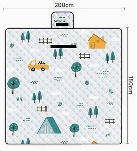  сиденье для отдыха водонепроницаемый пикник коврик большой размер 150x200cm 3~6 человек для складной .. compact место хранения . пара . цветок видеть кемпинг толщина 4mm