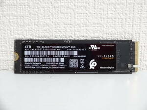 WD_Black SN850X NVMe SSD WDS400T2X0E 4TB