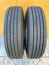 ★☆直接引き取りも可能！！(583)　YOKOHAMA SUPER STEEL RY237 225/80R17.5 123/122L バリ溝2本セット☆★_画像2