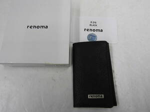 ☆未使用￥13,000 　renomaレノマ 　レザー7キーケース(BLK)REM117 箱入り ☆