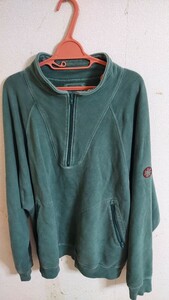 HALF ZIP SWEAT (CES15CS14) C.E トップス cav　empt XL 日本製 スウェット ハーフジップ グリーン