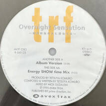 ■1995年 オリジナル 国内盤 Promo 新品シールド TRF - Overnight Sensation 時代はあなたに委ねてる 12”EP AVJT-2283 Avex Trax_画像4