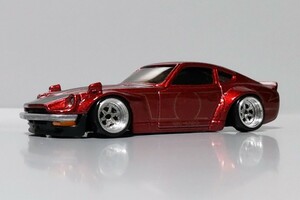 絶版 希少 カスタム ダットサン 240Z 改 日産 フェアレディZ S30 深リム SSR ロンシャン シャコタン ツライチ 改造 ワークス USDM (1/64)