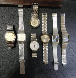 MEN'S WATCH ★ CITIZEN EXCEED ×2 ★ SEIKO DOLCE ×2 ★ SEIKO LASSALE ★ ALBA ★ Nivada ◇ まとめて７個【 中古：電池切れ 】