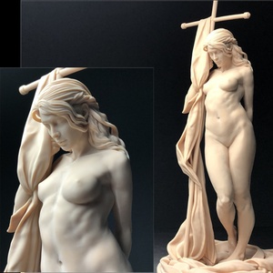 樹脂製　大型36センチ　西洋彫り　女神　ヌード　デッサン人形　ポージング　女性　少女　フィギュア　美人　裸婦　仏像　　重さ約505ｇ